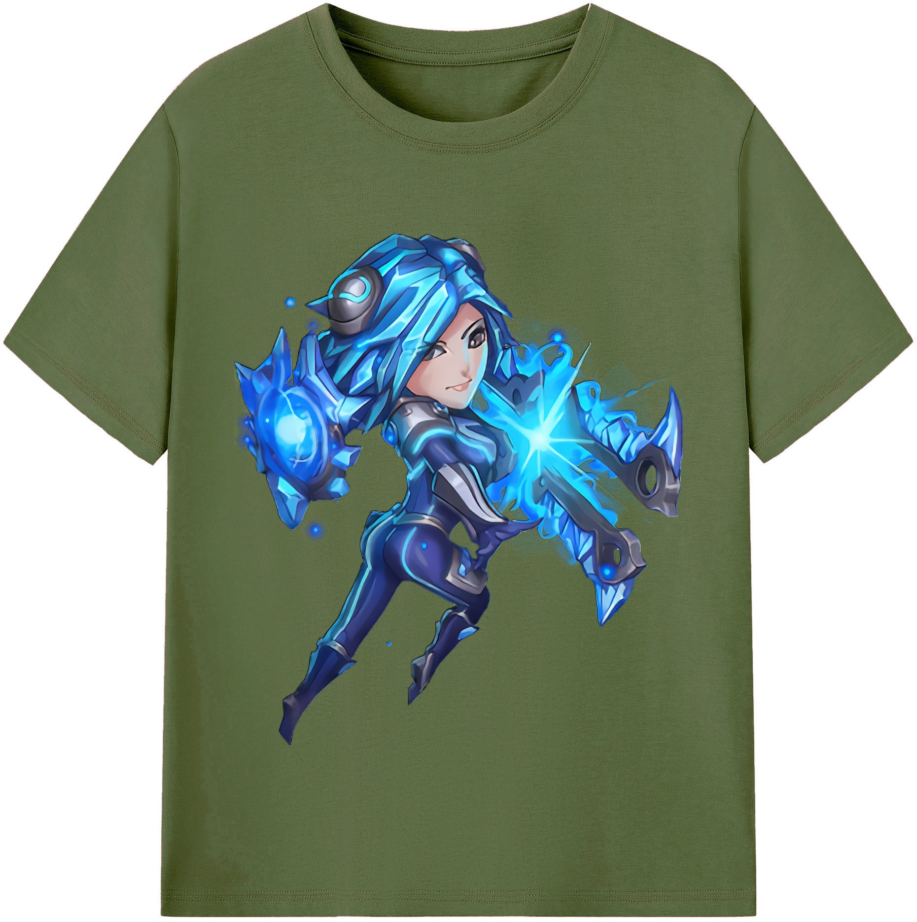 リーグ・オブ・レジェンド League of Legends LOL 綿100％半袖Tシャツ（フロントプリント）